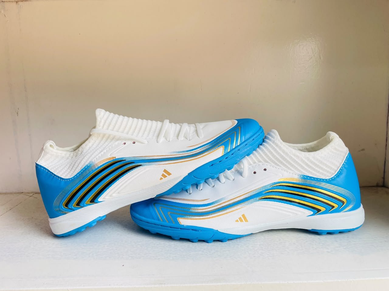 Football Turf Shoe F 50 Double leyar Stich AL Blue